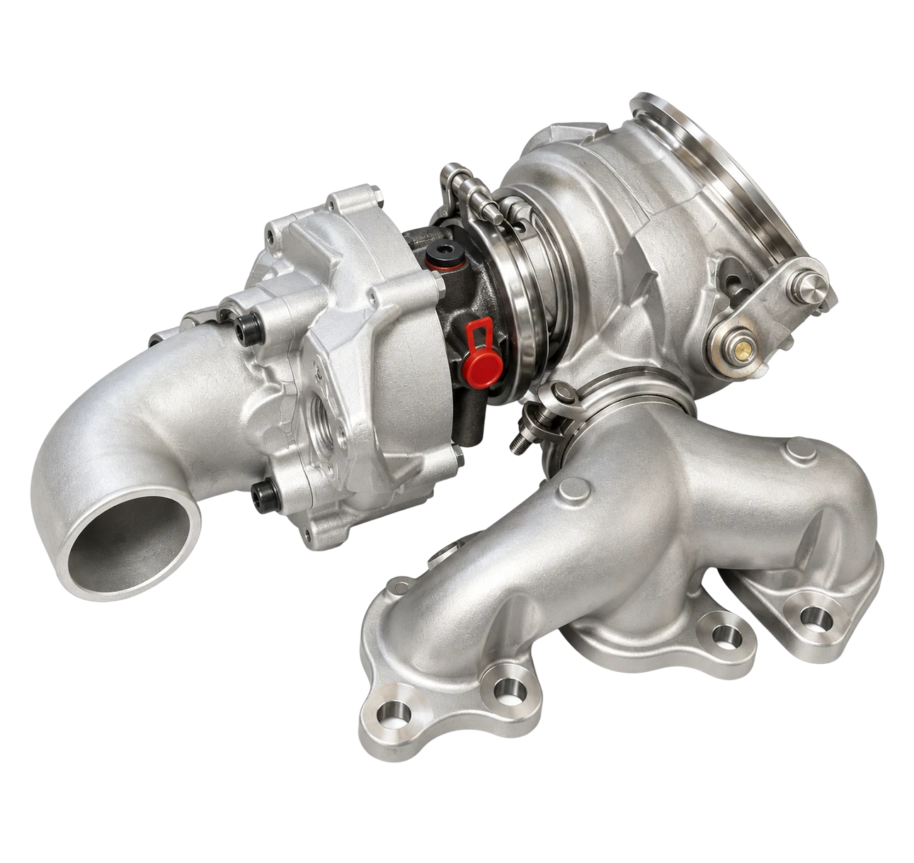 Complete turbocharger assembly